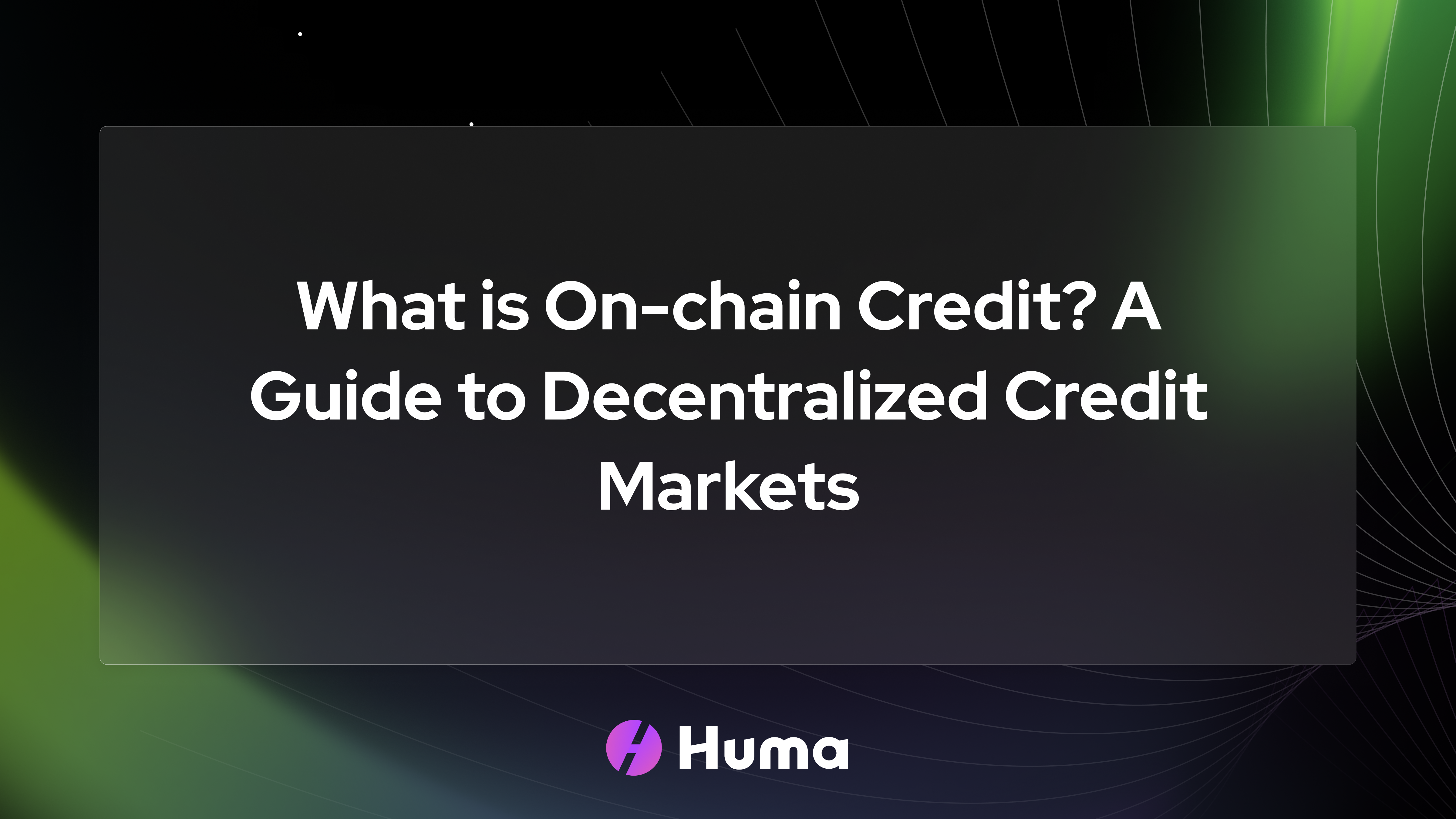 on-chain credit score decentralized lending